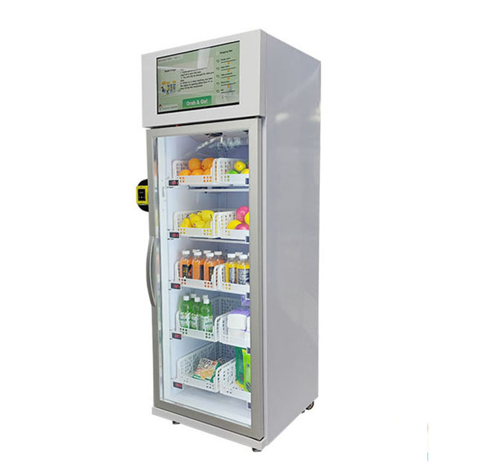  Single door smart fridge vending machine 