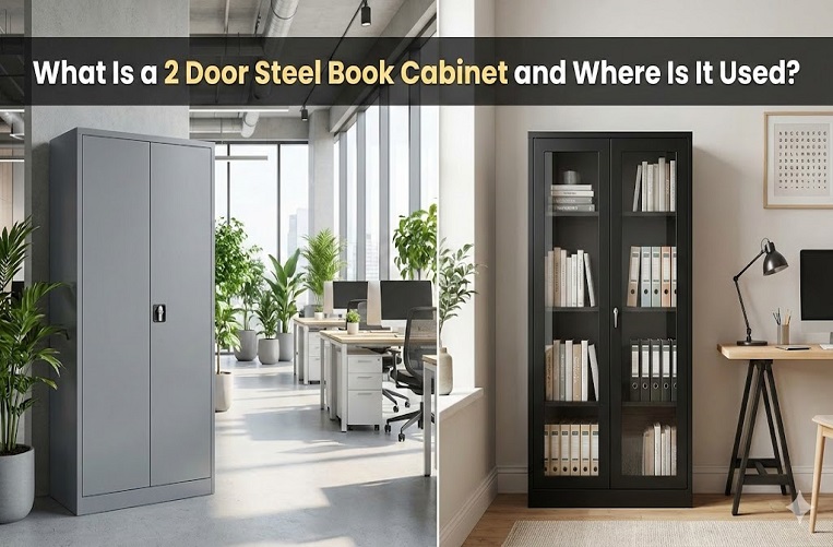 What Is a 2 Door Steel Book Cabinet and Where Is It Used?