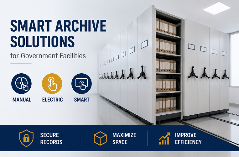 Mobile Shelving Systems for Government Archives: Secure, Efficient Storage with Manual, Electric, and Smart Control Options