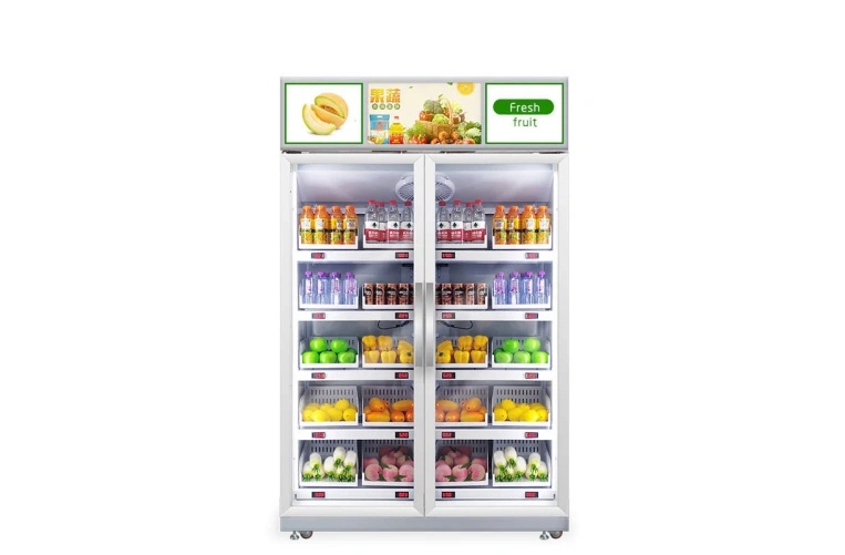 Double Door Smart Fridge Vending Machines: The Future of Unattended Retail and Fresh Food Sales