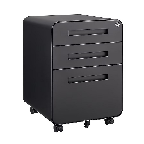 MINNO Arc-edge Three Drawers Steel Filing Cabinet