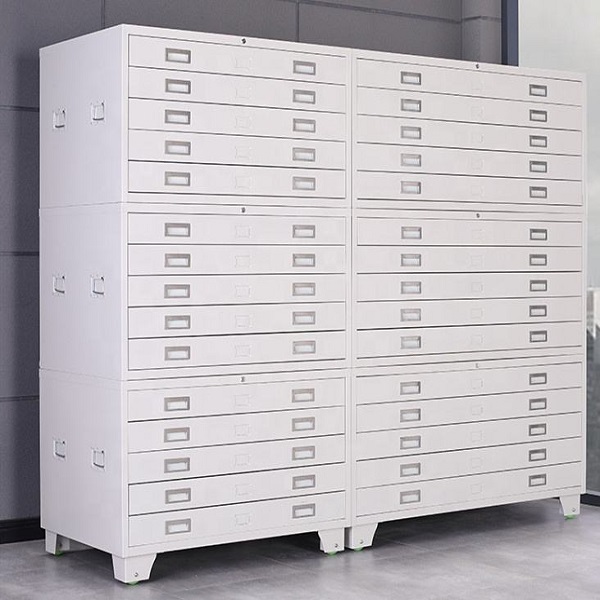 MINNO 5-Drawer Steel Flat File Cabinet