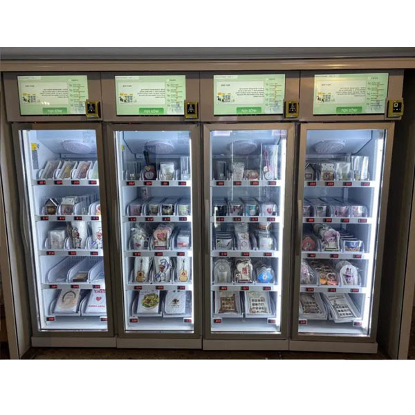  Double door smart fridge vending machine