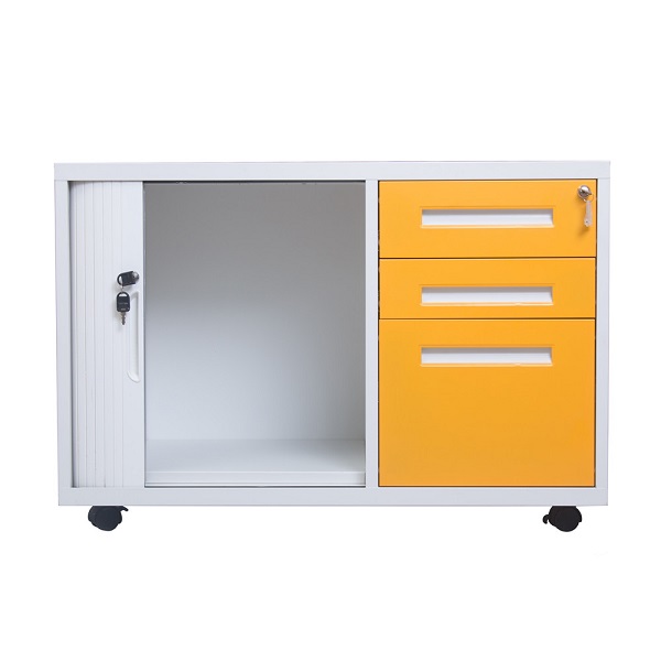 MINNO Mobile Cabinet With Tambour Door