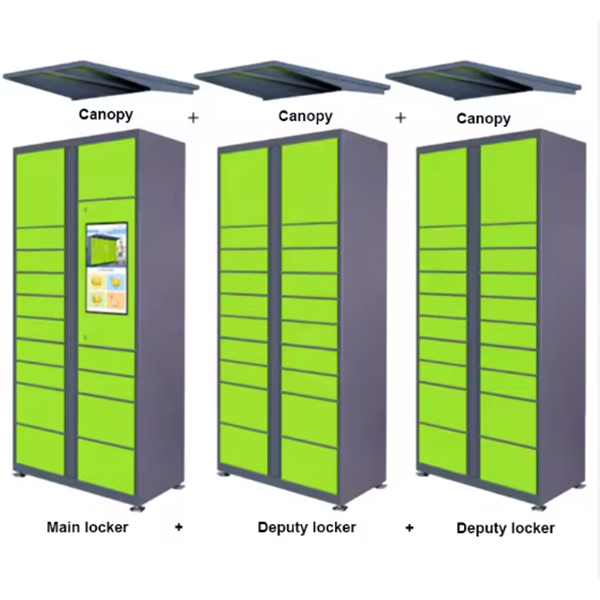 Minno Outdoor Smart Parcel Locker Metal Steel Automatic Package Locker Express delivery station