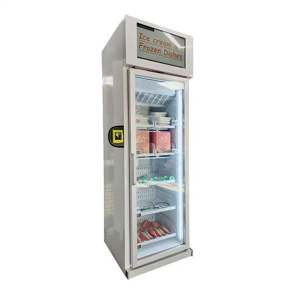  Single door smart fridge vending machine 