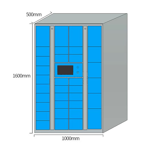 Minno Smart Electric Trike-Mounted Mobile Parcel Locker Outdoor Smart Metal Steel Automatic Package Locker